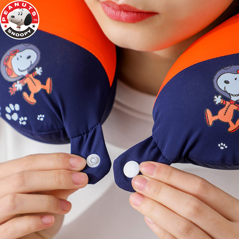 史努比(SNOOPY)可变形U型枕护颈枕ins旅行脖枕公仔太空