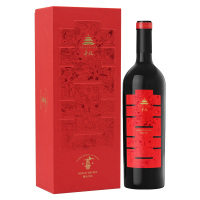 丰收美乐干红葡萄酒 红酒13.5度 750ml*6整箱 瓶喜宴 婚庆送礼、宴请红酒整箱装