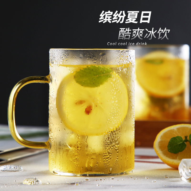 冷水壶家用凉水壶玻璃烘焙精灵凉水杯大容量凉茶壶凉白开水壶 玻璃冷水壶1000ml48