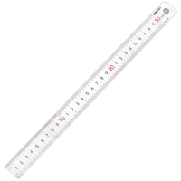 得力 8463钢直尺30cm(银色)6把