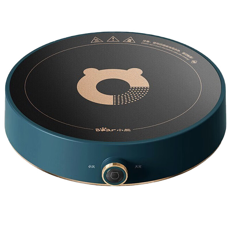 小熊bear电磁炉圆形2100w大功率爆炒9段火力无极旋钮调温防水面板家用