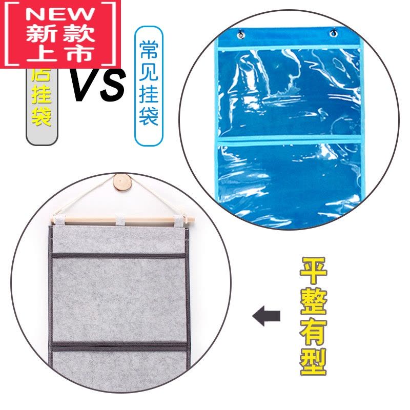 可莉允幼儿园作品展示袋儿童美术绘画图书绘本作业A4透明收纳挂袋墙挂式图片