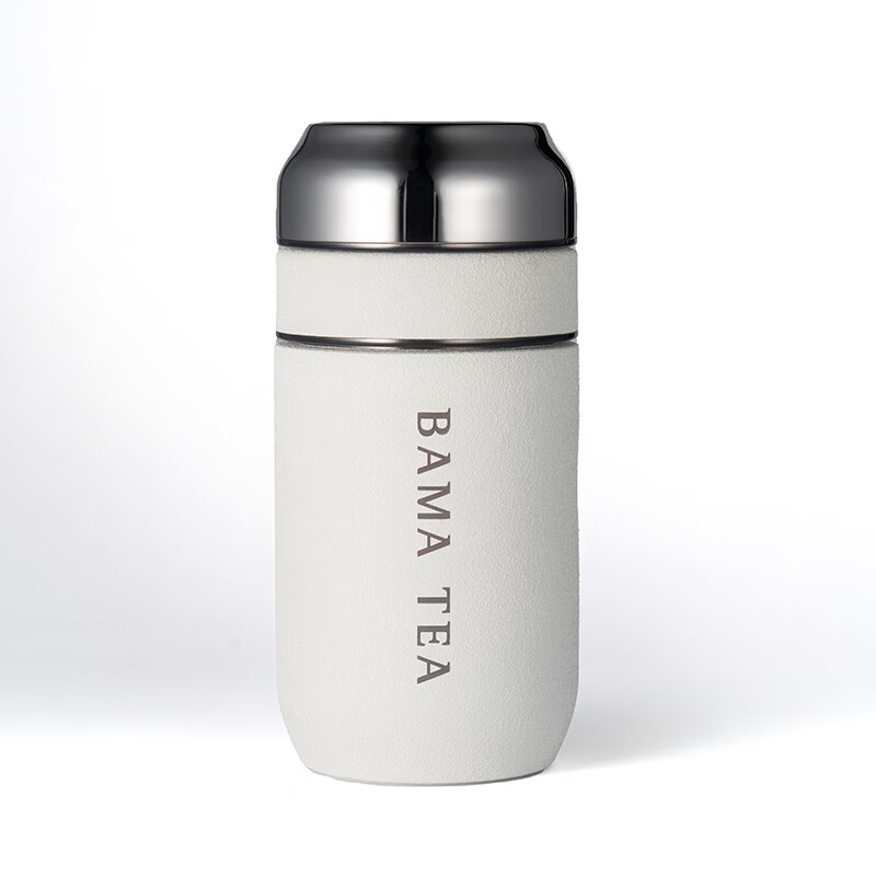 八马茗侣二合一茶水分离杯(白)高清大图