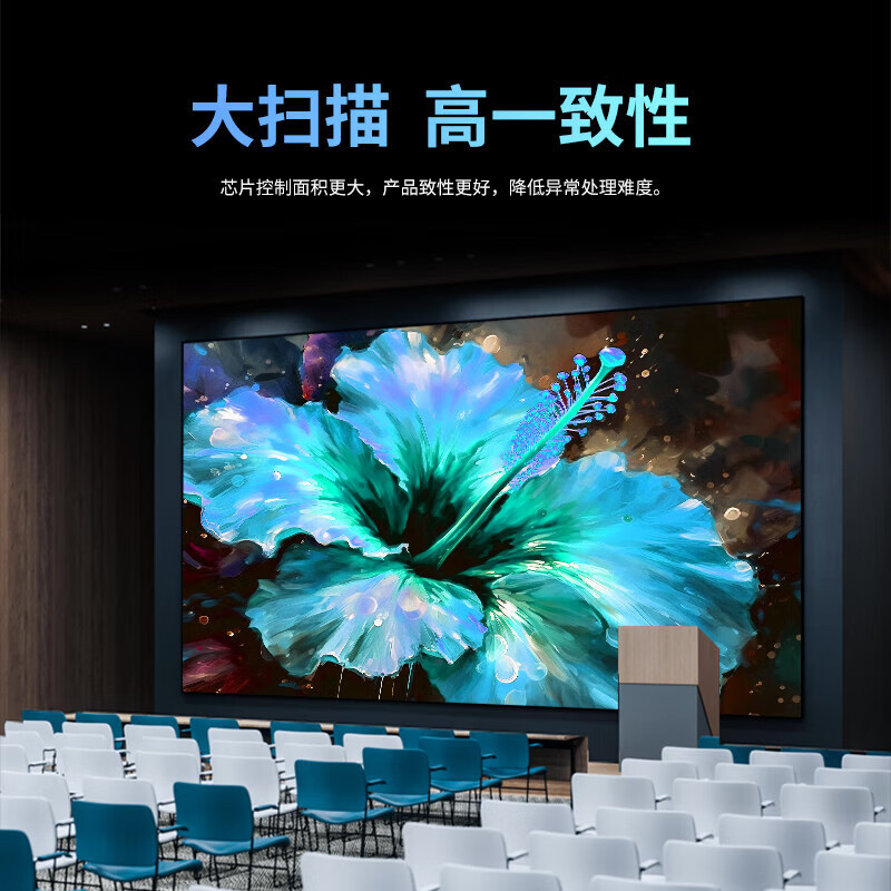 洛菲特 LED显示屏全彩室内小间距P2 商用显示大屏无缝拼接会议室安防监控电子屏1㎡套装LFT-P2G