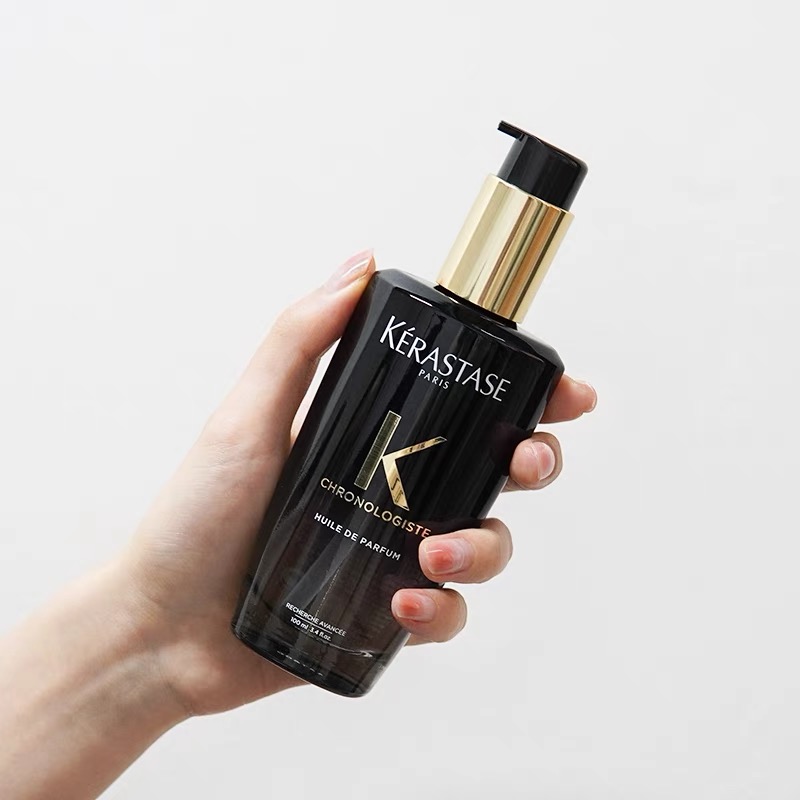 KERASTASE卡诗黑钻钥源护发精油100ml 黑鱼子酱精华滋养秀发柔顺亮泽修护烫染受损发质改善干枯毛躁分叉打结高清大图