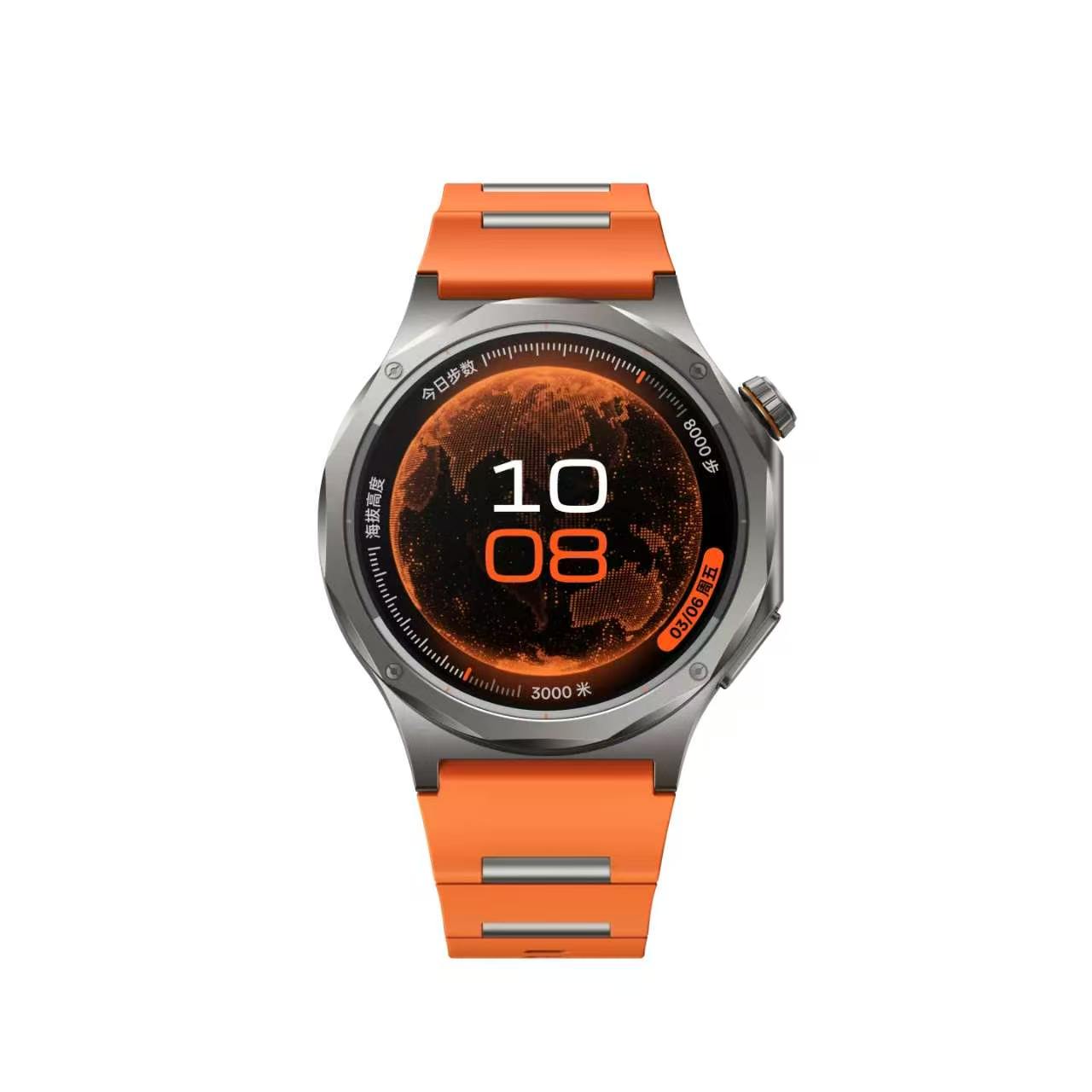 [智能手表]OPPO Watch X3 OWW261 寰宇星橙 CN高清大图
