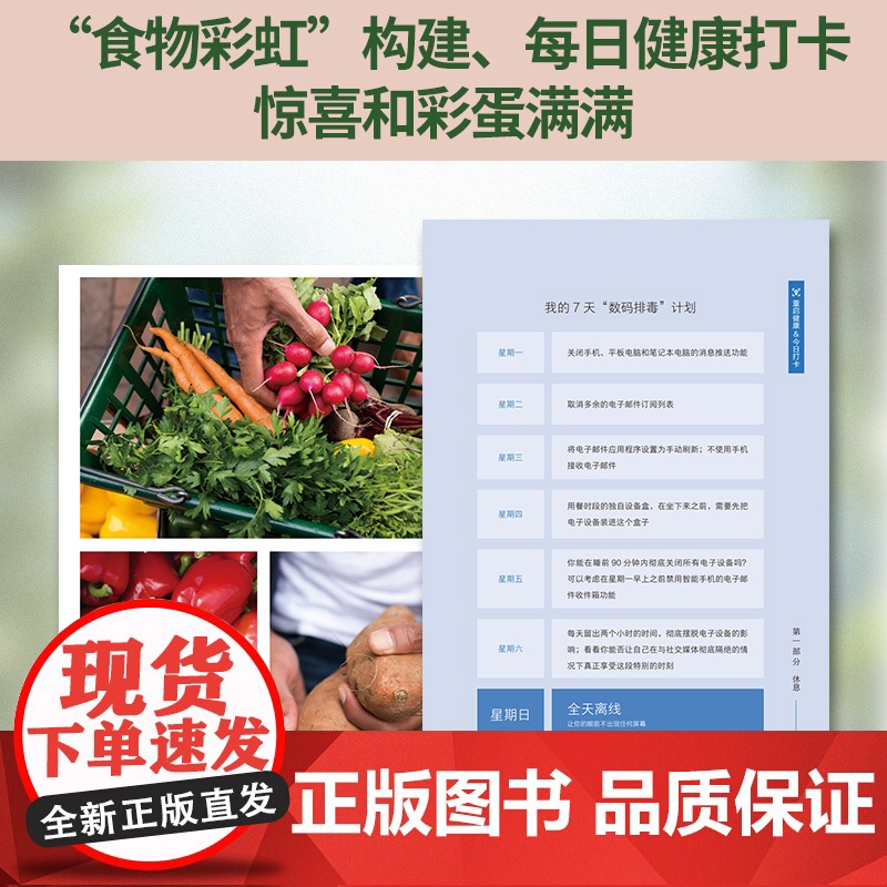 中资海派 重启吧!我的健康人生:休息 + 饮食 + 运动 + 睡眠,风靡全球的4项健康微习惯打卡计划 新世界出版社 正版高清大图