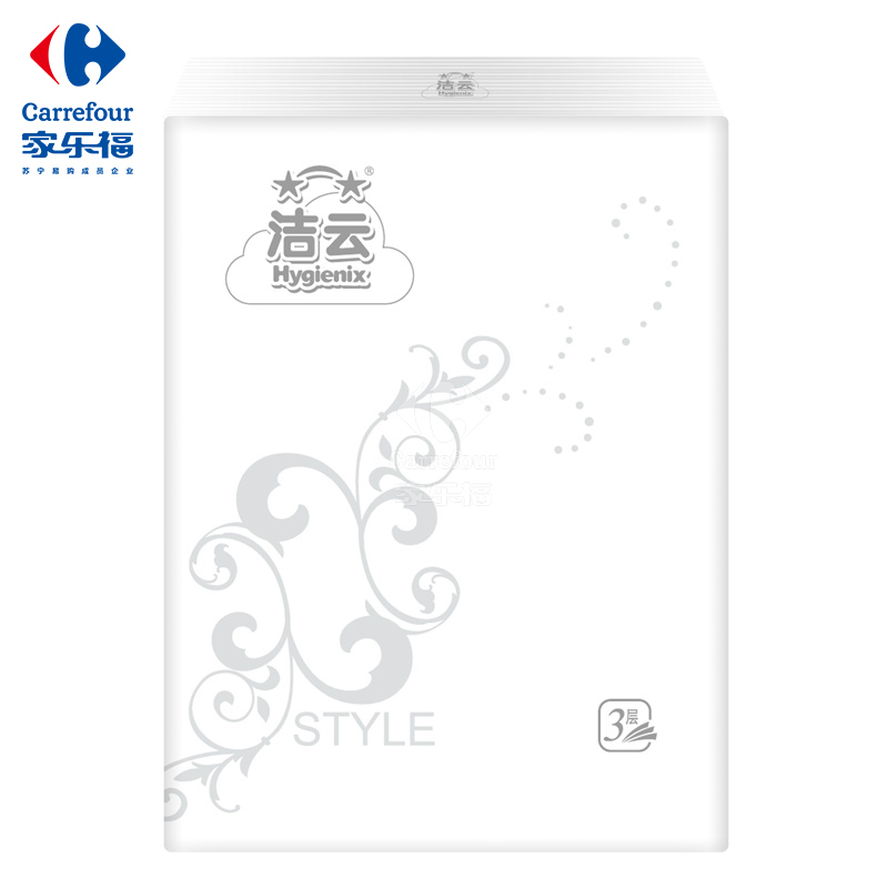洁云 手帕纸 3层手帕纸-12包装