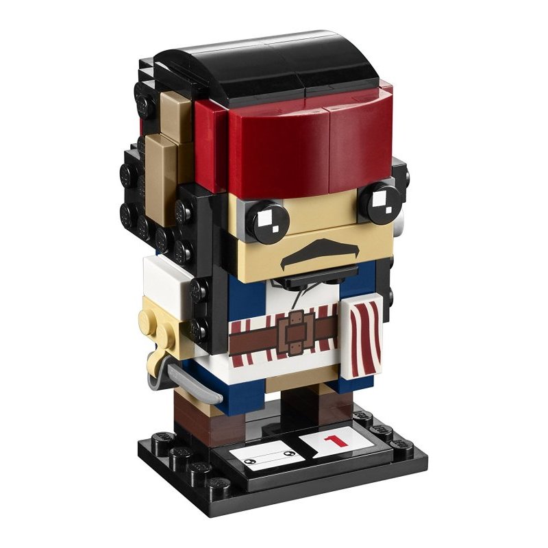 乐高(LEGO)BrickHeadz 大头公仔 (41593杰克船长)益智积木塑料玩具 109颗 10岁以上
