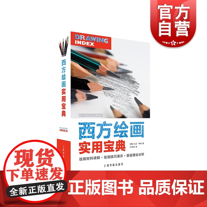 西方绘画实用宝典 绘画材料 绘画技巧 混合媒介和绘画理论 图文并茂教程书 零基础自学画画入门 美术教程材书籍 上海书画出高清大图