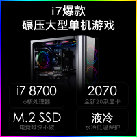 名龙堂i7 8700/RTX2070 六核高端水冷吃鸡游戏主机DIY组装电脑主机