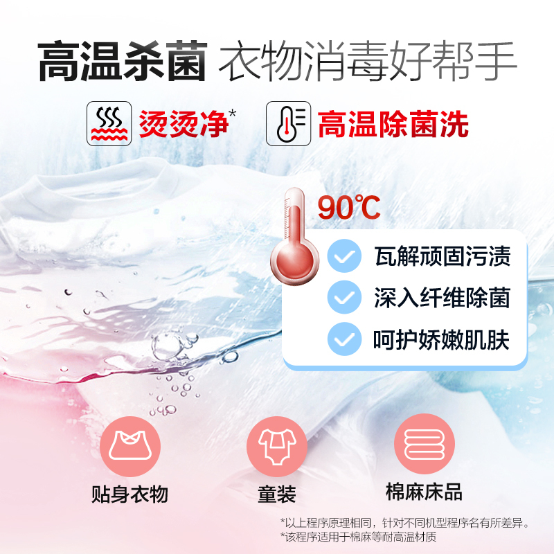 海尔(Haier)10公斤 大容量 直驱变频 滚筒洗衣机 全自动家用 除菌 洗烘一体 EG10014HBD979U1