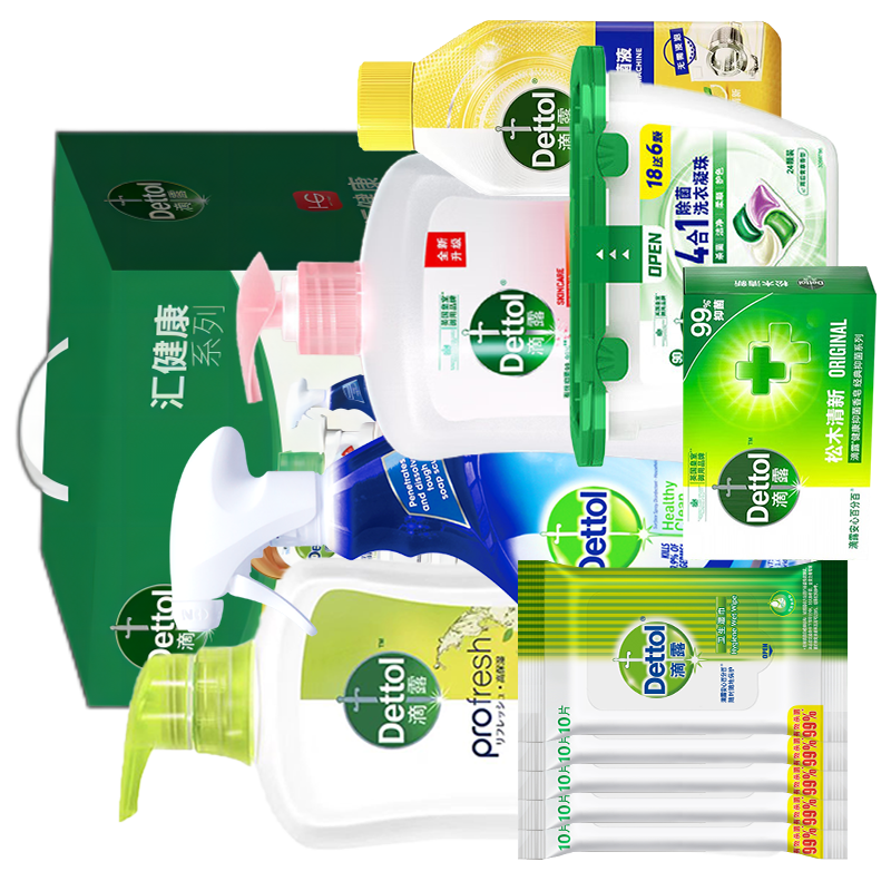 洗衣凝珠四合一18颗沐浴露650g洗手液450g除菌液250ml香皂 105g*2洗手液200ml高清大图
