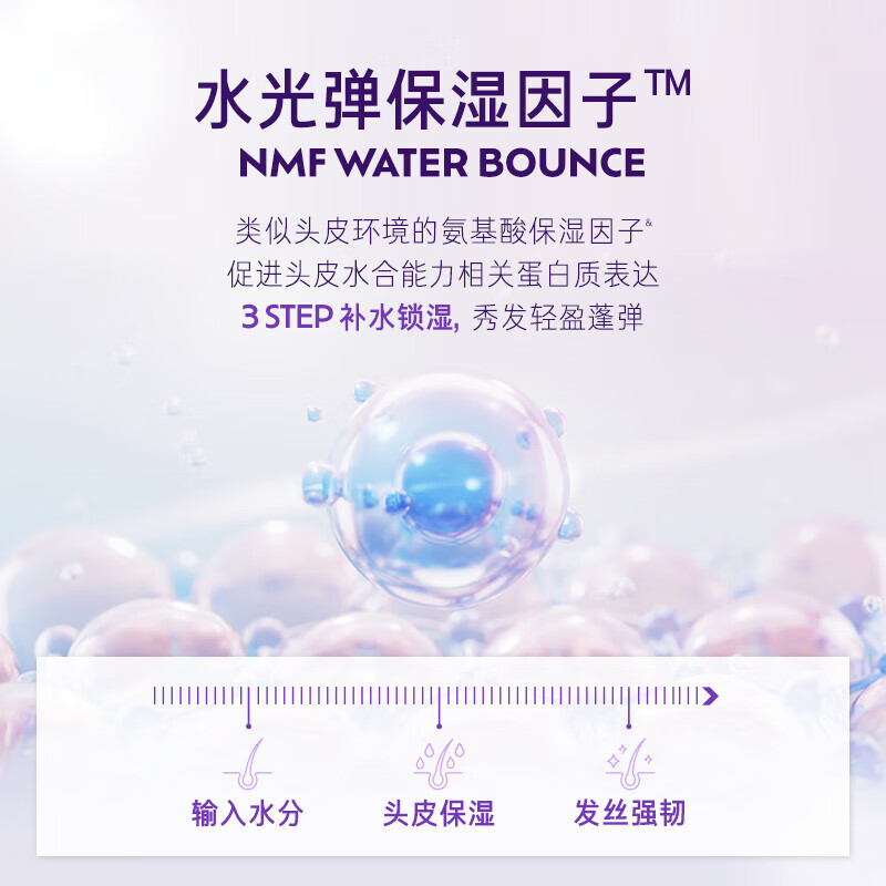 吕(Ryo)控油蓬松保湿柔顺玻尿酸洗发露 水光吕洗发水400ml(水润蓬松)高清大图