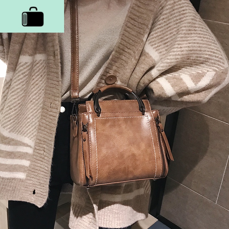 高级感手提包网红小黑包质感单肩包包女2020新款潮百搭洋气斜挎包NEWLAKE高清大图