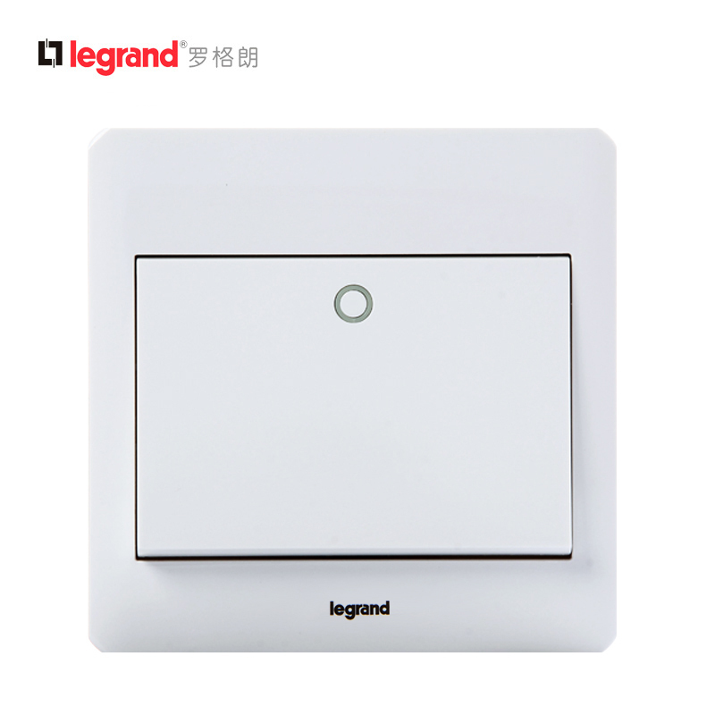 tcl罗格朗legrand开关插座开关面板官方旗舰店明智系列一开单控带荧光