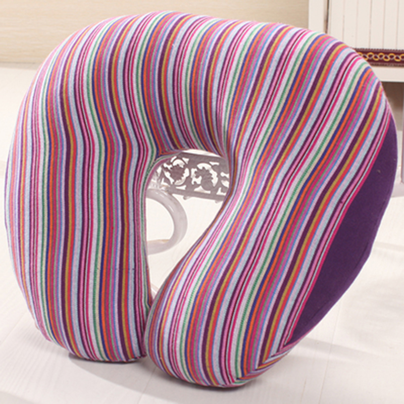 老粗布u型枕卡通u形护颈枕u枕可爱午睡枕电视枕u形枕头特价