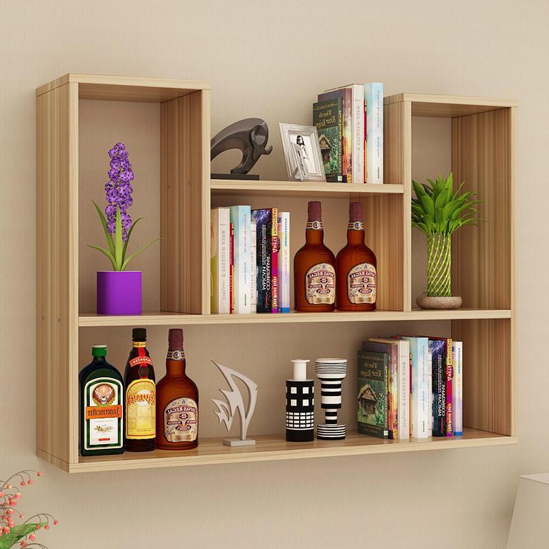 书架墙上置物架壁挂墙储物柜卧室墙面创意格子客厅酒架吊柜墙壁柜