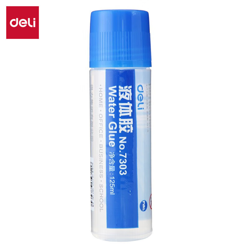 得力(deli) 7303 125ml高粘度液体胶学习办公通用胶水12只装