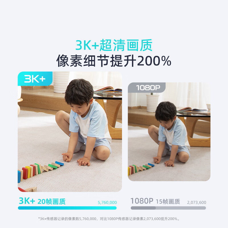 360摄像头 600万像素手机查看家用监控云台摄像头超微光全彩人形移动侦测+64G内存卡高清大图