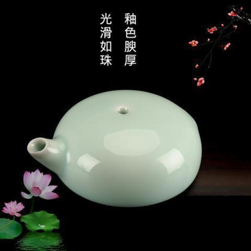 景德镇陶瓷砚滴文房四宝水滴仿古风国画书法练习砚台磨墨条研磨 梅花