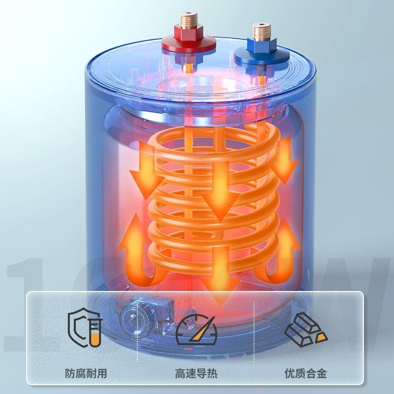四季沐歌(micoe) 厨宝热水器家用1600W节能省电6.6升 上出水自动补水加热 洗脸洗手厨房热水宝 上门安装高清大图