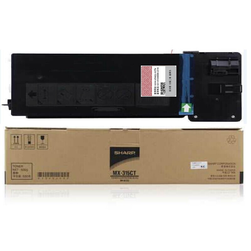 夏普(SHARP)MX-315CT 黑色墨粉(适用MX-M2658NV/UV机型)约16000页 国产中性包装