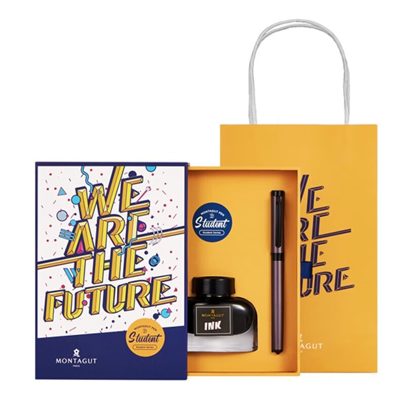 梦特娇m910未来系列钢笔小学生专用复古书法笔礼物高档礼盒硬笔美工笔