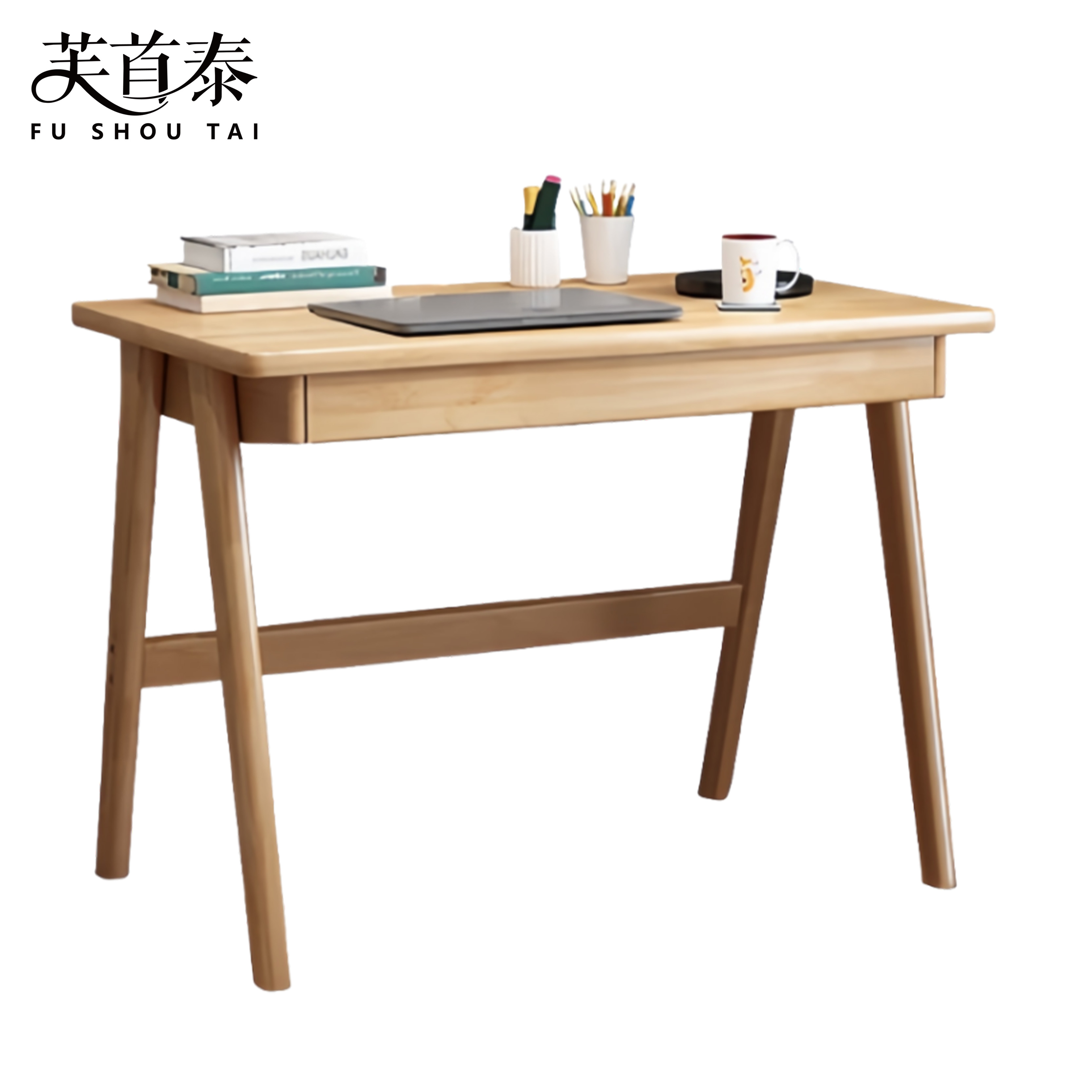 芙首泰木质学习桌800*600*750mm张高清大图
