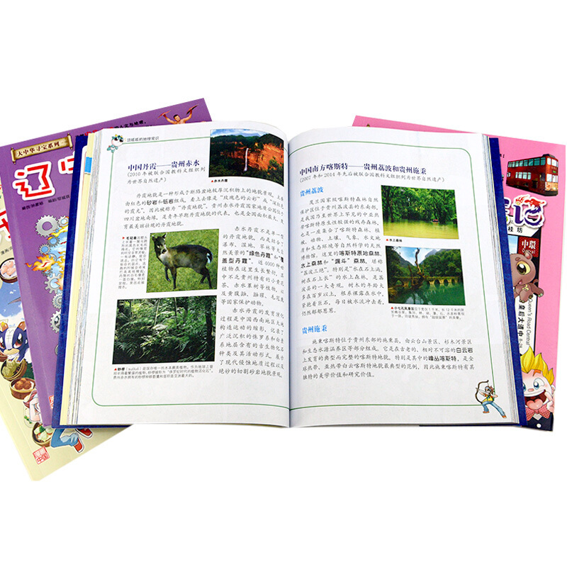 大中华寻宝记系列漫画书4册我的本科学漫画书儿童科普图书读物6-12岁少儿图书百科全书小学生课外书