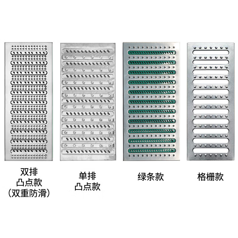 谋福 不锈钢地沟盖板 厨房食堂下水道排水沟盖板 不锈钢盖板(201/2.0拉伸款580*100*25)高清大图