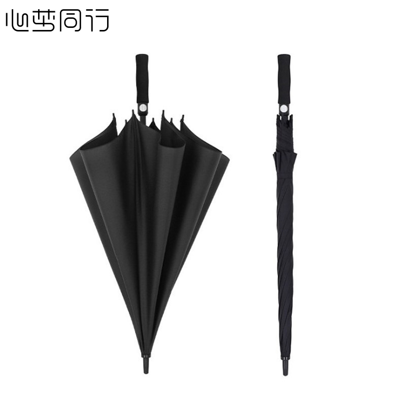 心梦同行超大伞面八骨雨伞自动直杆遮阳伞2053/把高清大图