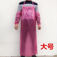PVC防水防油围裙 男女水产成人透明厨房食堂水产工厂女简约耐围腰