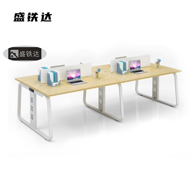 盛铁达 4人办公桌 2400*1200*750mm STD-XTBG30 张
