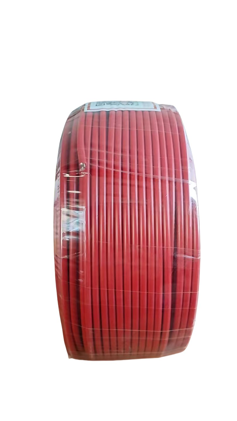 华科中缆 红色单股铜芯硬电线ZR-450/750V-BV4 米高清大图