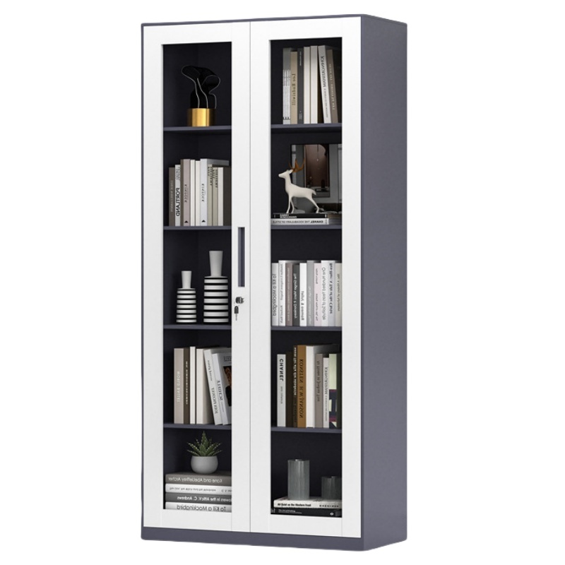 凌迪星灰色通玻对开柜900*400*1850mm台高清大图