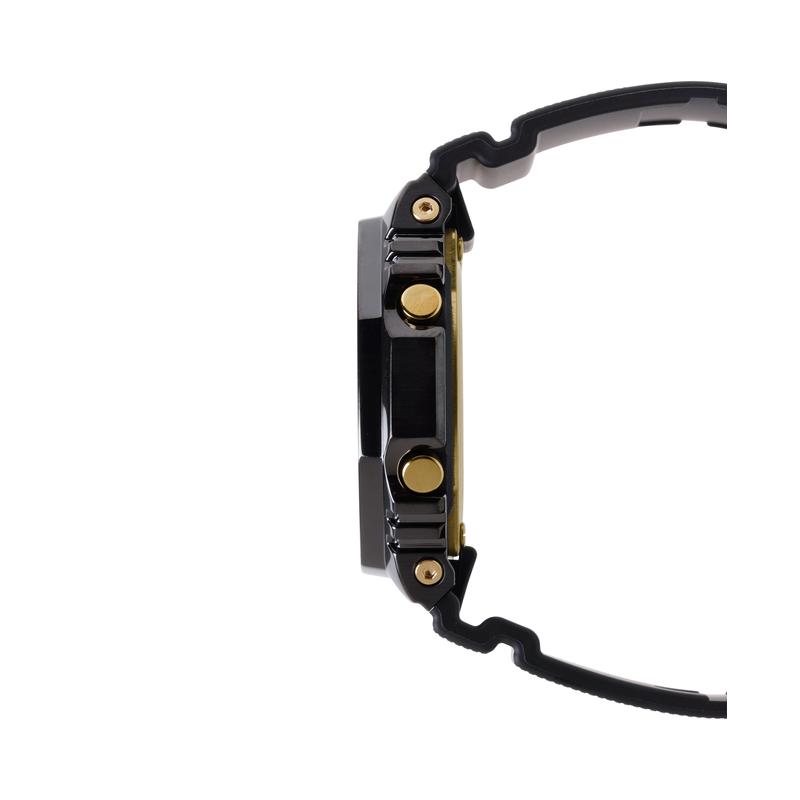 卡西欧(CASIO)GShock男士限量款篮球联名太阳能蓝牙智能手表金属表圈红金配色高清大图