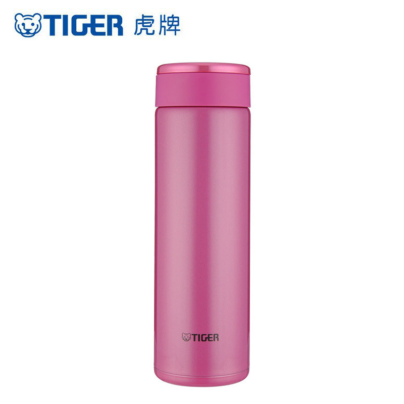 虎牌(tiger)保温杯MMW-A48C 不锈钢双层真空冷水杯男女商务办公杯 480ml容量高光银红PR