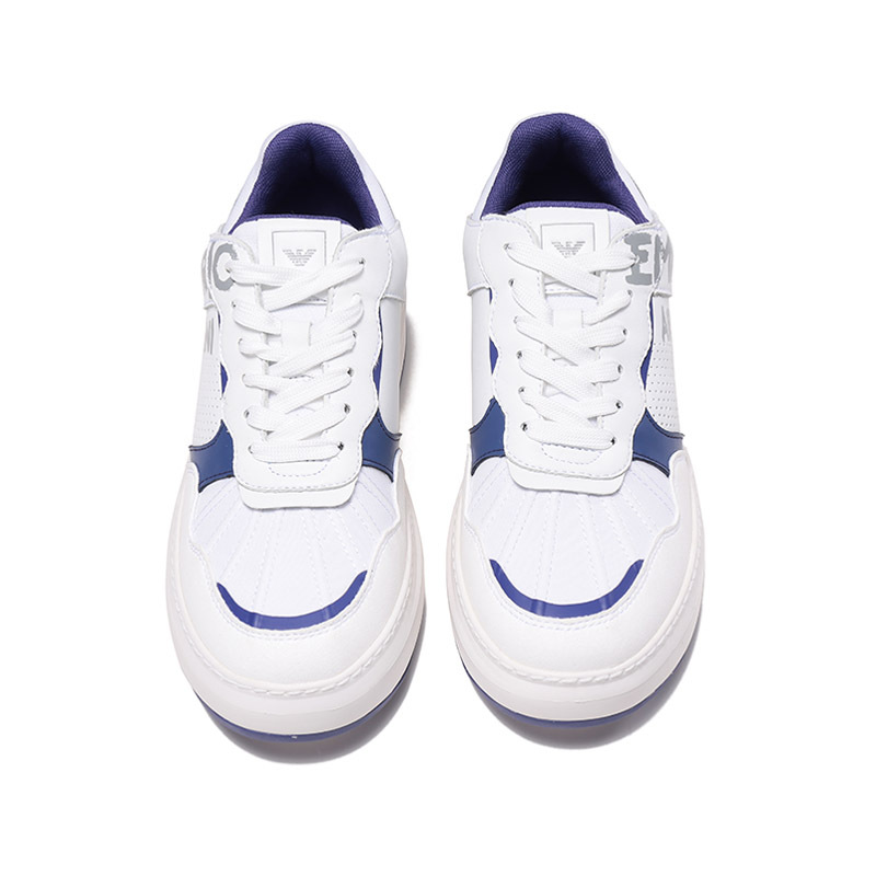 阿玛尼emporioarmani女士系带休闲运动鞋厚底鞋小白鞋x3x175xn760