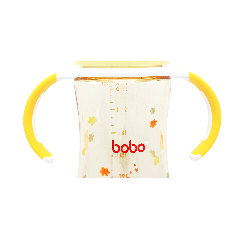 乐儿宝(bobo)PPSU宽口径奶瓶160毫升(黄色)12个月以上