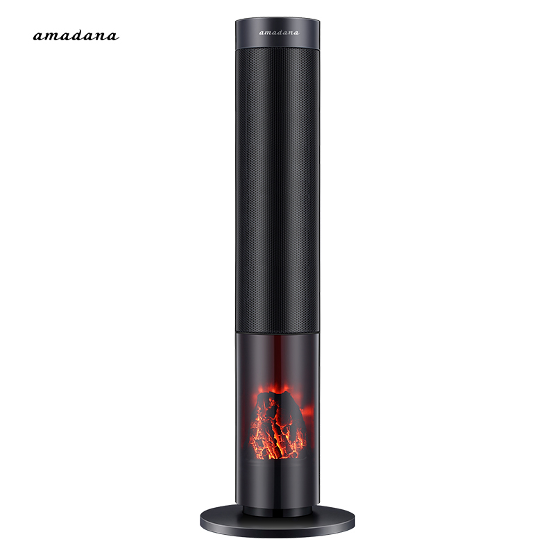 日本amadana取暖器A-HP2002R家用客厅暖风机节能省电暖器气速热立式烤火炉
