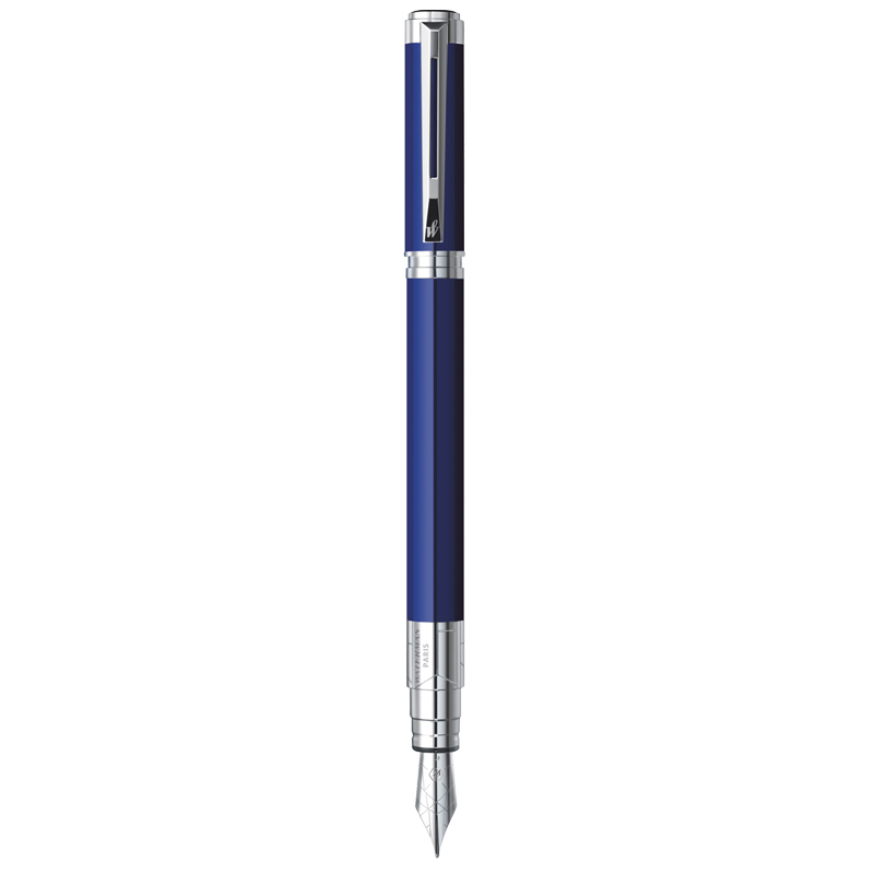 威迪文（WATERMAN）远景系列 蓝色白夹钢笔/墨水笔
