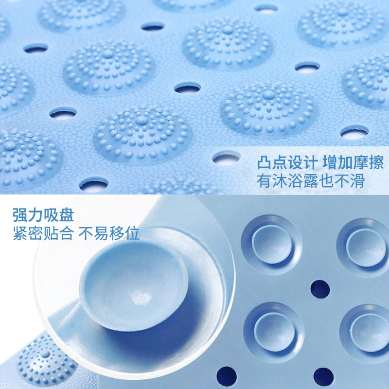 58*88大面积浴室按摩防滑垫 卫生间洗澡地垫家用淋浴厕所防摔脚垫 三维工匠高清大图