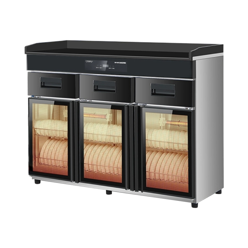 臻远ZY50429044配餐柜消毒碗柜茶水柜带抽屉调料台 数显款