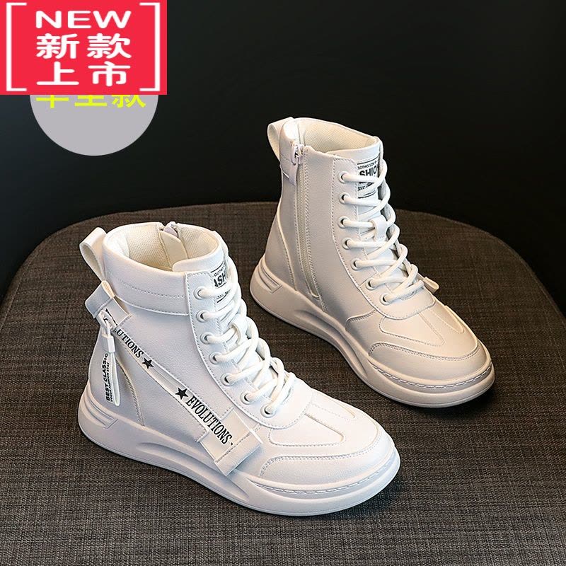 可莉允女童马丁靴2022年秋冬季新款女童靴子加绒加厚儿童短靴女童雪地靴图片