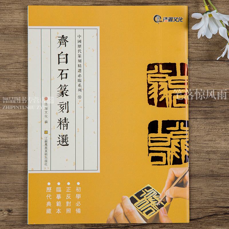 [正版] 中国历代篆刻临系列10 齐白石篆刻 简繁体旁注 篆刻印谱工具书 浩瀚文化编 江苏凤凰美术出版社浩瀚文化图片