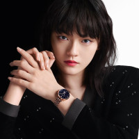 [文淇同款]Armani阿玛尼满天星手表女 镂空机械表 生日礼物 送女友AR60043 送女友 七夕礼物