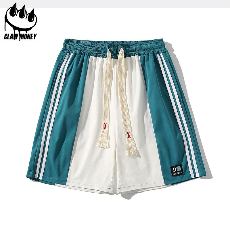 CLAW MONEY 短裤男士夏季潮牌休闲百搭运动裤港风ins宽松篮球裤子