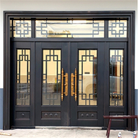 古达定制铸铝门别墅大门双开盗门进户入户子母门家用农村自建房大门