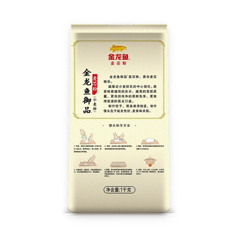 金龙鱼御品麦芯粉礼盒(1kg*5)高清大图